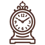 Antik óra iconjának a képe