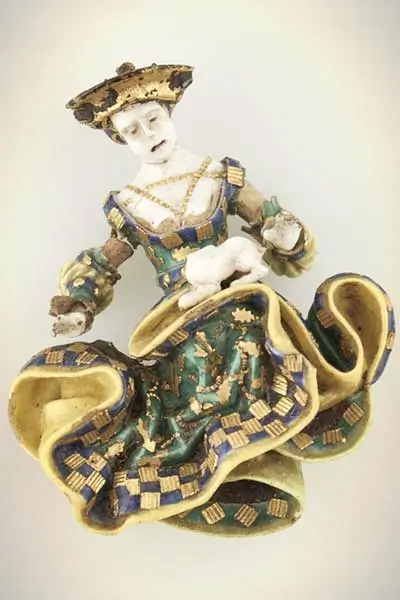 porcelán férfi szobor