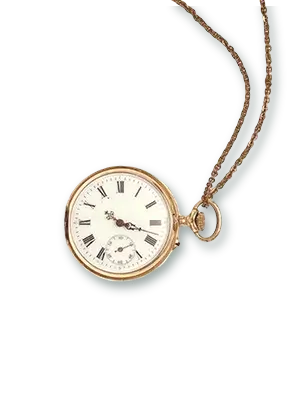 arany zsebóra lánccal